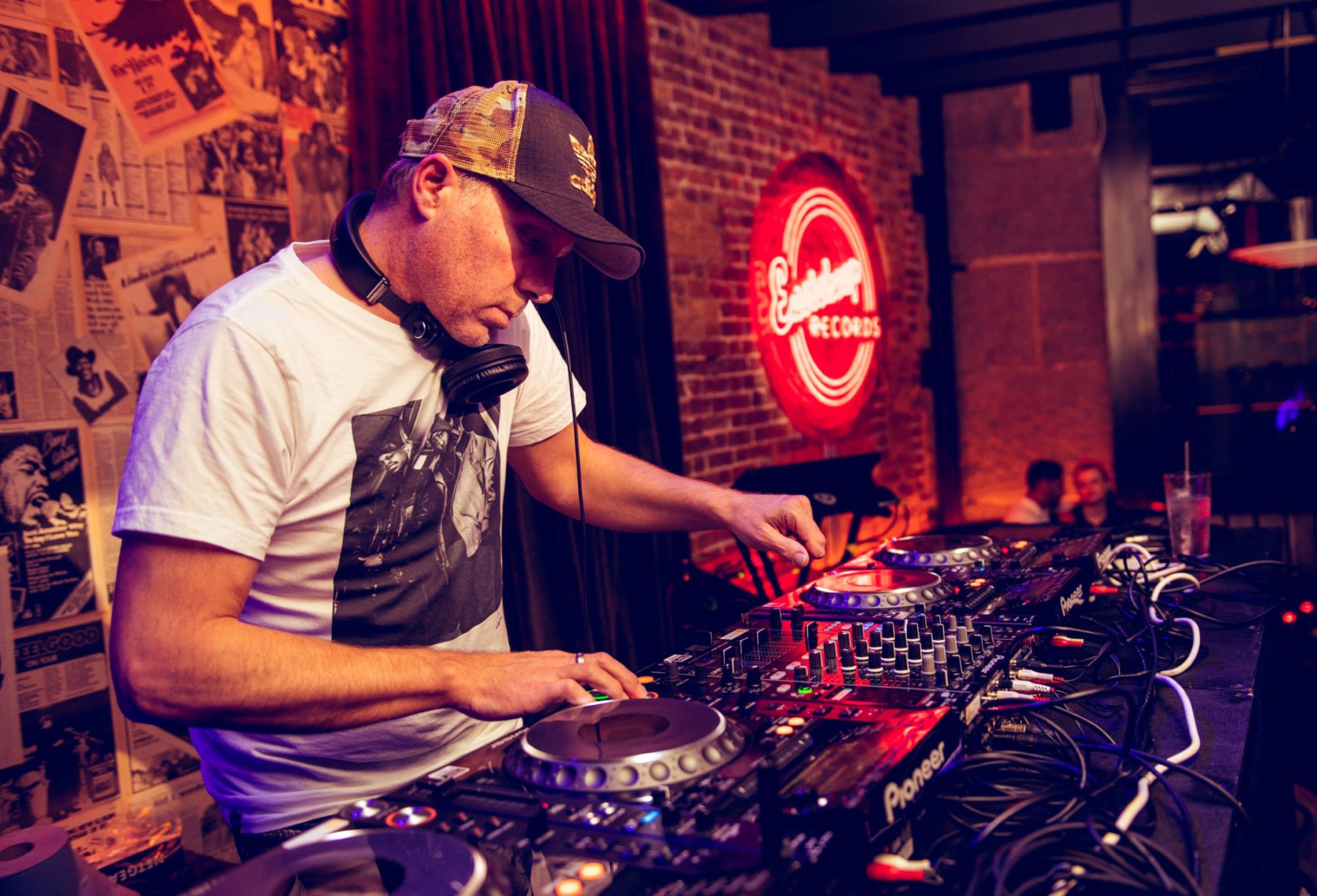 Krafty Kuts playing live at Eastcheap Records, The City